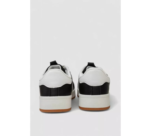 Кроссовки женские кожа, цвет черно-белый, 248RJH900-3