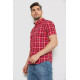 Сорочка чоловіча в клітку, колір червоний, 214R831