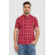 Сорочка чоловіча в клітку, колір червоний, 214R831