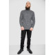 Кофта мужская на пуговицах 214R10336, цвет Темно-серый