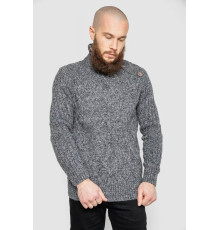 Кофта мужская на пуговицах 214R10336, цвет Темно-серый