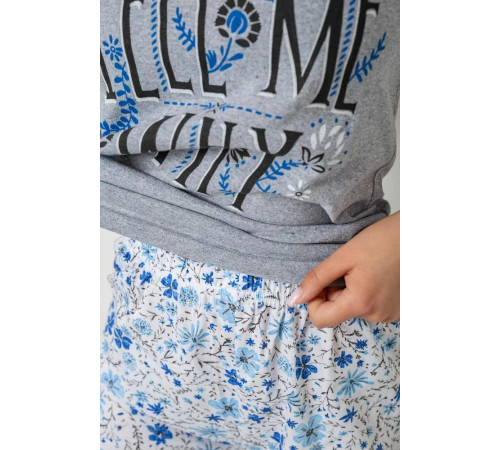 Піжама жіноча, колір сірий, 243R2527