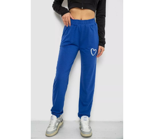 Спортивные брюки женские, цвет электрик, 238R324