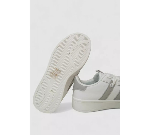 Кроссовки женские кожа, цвет бело-серый, 248RJH900-10