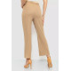 Брюки женские свободного кроя в рубчике, цвет бежевый, 220R017