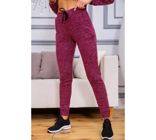 Женский костюм из ангоры, бордово-сиреневого цвета, 172R1258.