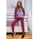 Женский костюм из ангоры, бордово-сиреневого цвета, 172R1258.