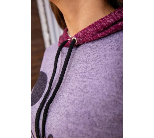 Женский костюм из ангоры, бордово-сиреневого цвета, 172R1258.