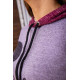 Женский костюм из ангоры, бордово-сиреневого цвета, 172R1258.