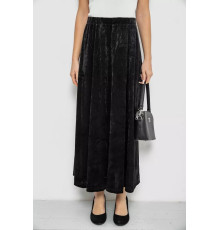 Юбка бархатная годе, цвет черный, 167R375-1.