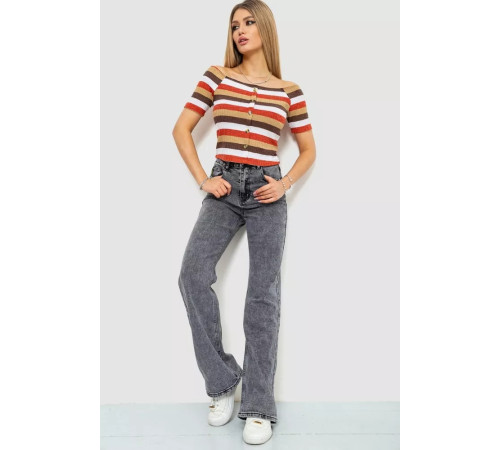 Топ жіночий різнокольоровий, колір різнобарвний, 244R087-1