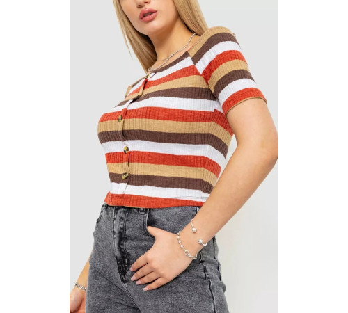 Топ жіночий різнокольоровий, колір різнобарвний, 244R087-1
