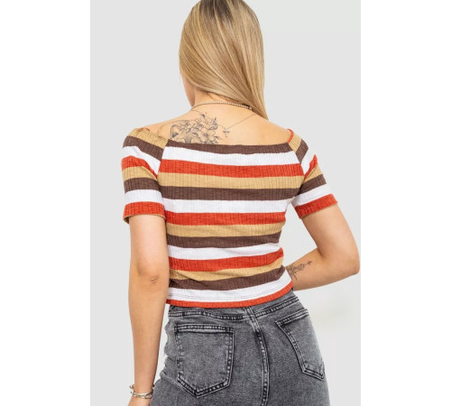 Топ жіночий різнокольоровий, колір різнобарвний, 244R087-1