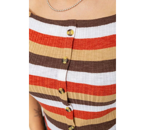 Топ жіночий різнокольоровий, колір різнобарвний, 244R087-1