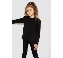 Лонгслив однотонный унисекс, цвет черный, 102R1532