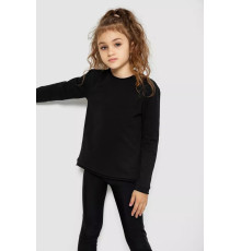 Лонгслів однотонний унісекс, колір чорний, 102R1532