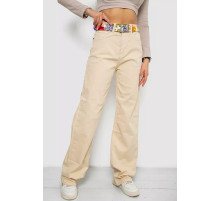 Джинсы женские, цвет светло-бежевый, 250R00160.