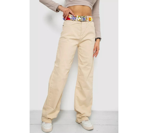Джинсы женские, цвет светло-бежевый, 250R00160.