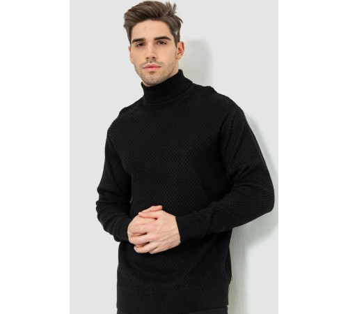 Гольф мужской, цвет черный, 161R845