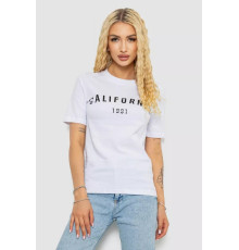 Футболка жіноча з принтом 241R130, колір білий, 241R131