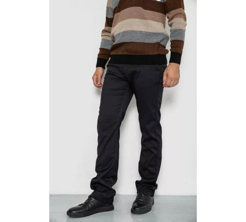 Брюки мужские классические, цвет черный, 244RFH305-1.