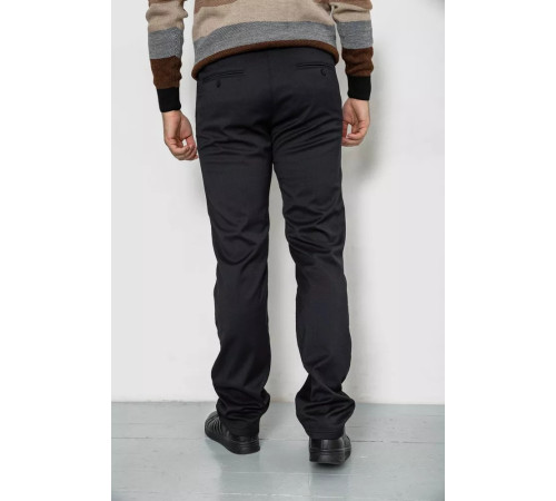 Брюки мужские классические, цвет черный, 244RFH305-1.