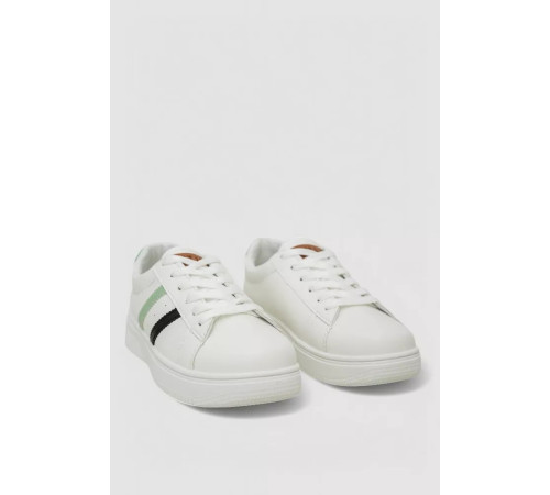 Кеди жіночі, колір біло-зелений, 248R100