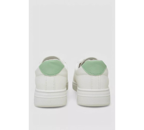 Кеди жіночі, колір біло-зелений, 248R100