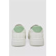 Кеди жіночі, колір біло-зелений, 248R100