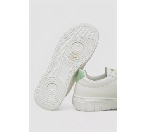 Кеди жіночі, колір біло-зелений, 248R100
