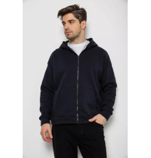 Кофта чоловіча на флісі з капюшоном, колір темно-синій, 238R58697-1