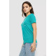 Футболка жіноча з принтом, колір бірюзовий, 244R601