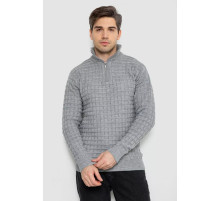 Светр чоловічий однотонний, колір сірий, 161R920