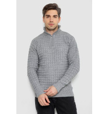 Светр чоловічий однотонний, колір сірий, 161R920