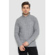 Свитер мужской однотонный, цвет серый, 161R920