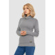 Светр-гольф жіночий однотонний, колір сірий, 247R3287