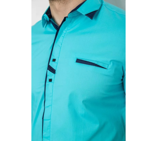 Сорочка чоловіча, колір бірюзовий, 214R7007