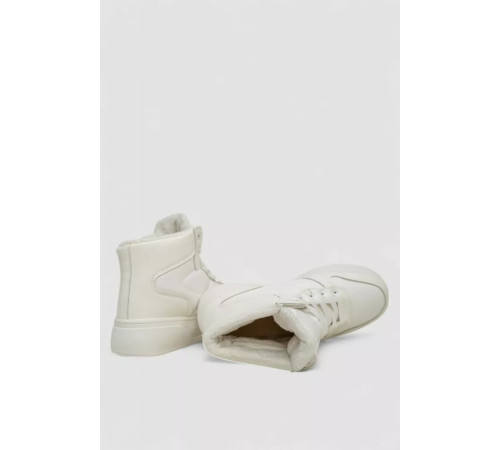 Кросівки жіночі зимові на хутрі, колір білий, 248RQT11