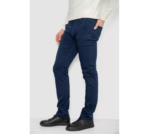 Брюки мужские, цвет темно-синий, 244R4203.