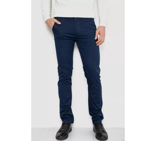 Брюки мужские, цвет темно-синий, 244R4203.