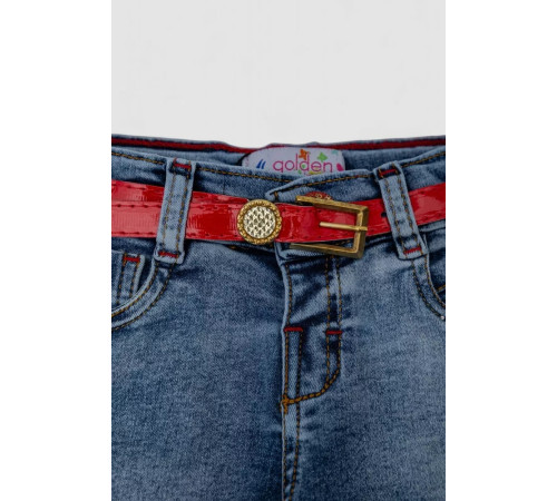 Шорти джинсові для дівчинки, колір синій, 247R1208