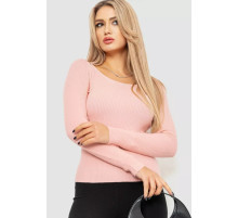 Кофта женская в рубчик, цвет светло-персиковый, 204R9024.
