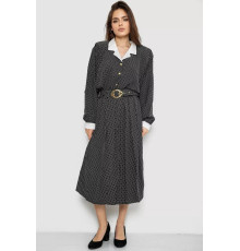 Костюм женский классический в горох, черно-белый, 167R3001