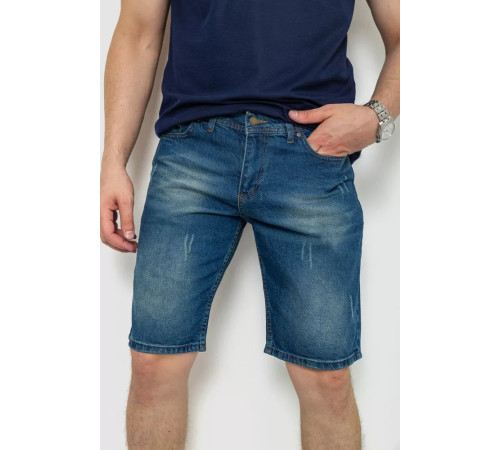 Шорты мужские джинсовые, цвет синий, 244RB004