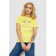 Женская футболка с принтом, цвет желтый, 238R559