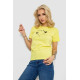 Женская футболка с принтом, цвет желтый, 238R559