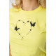 Женская футболка с принтом, цвет желтый, 238R559