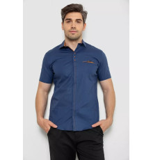 Сорочка чоловіча  класична, колір синій, 214R7010