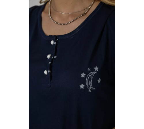 Женская пижама с принтом, цвет синий, 243R7026