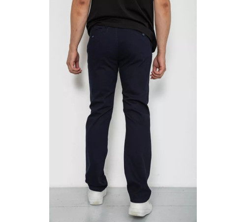 Брюки мужские классические стрейч, цвет темно-синий, 244RF802.